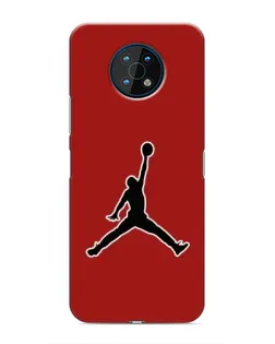 Чехол для Nokia G50 с картинкой «Jordan Red Back»