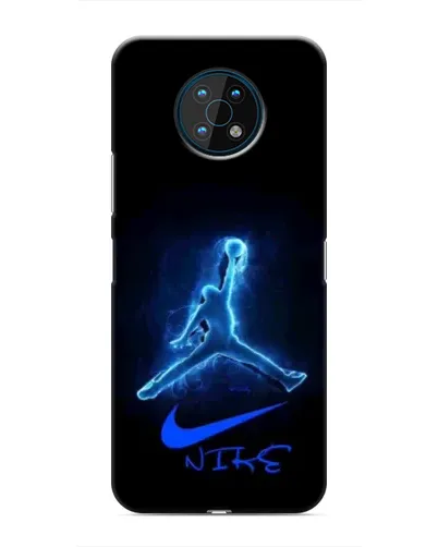 Чехол для Nokia G50 с картинкой «Jordan Neon Blue»