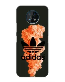 Чехол для Nokia G50 с картинкой «Оранжевый дым Adidas»