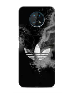 Чехол для Nokia G50 с картинкой «Абстрактный дым Adidas»