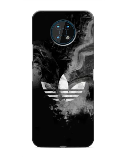 Чехол для Nokia G50 с картинкой «Абстрактный дым Adidas»