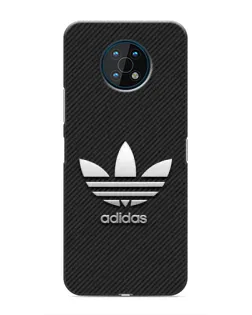 Чехол для Nokia G50 с картинкой «Adidas Карбоновая текстура»