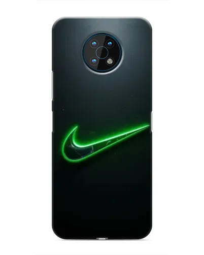 Чехол для Nokia G50 с картинкой «Неоновый контур Nike»