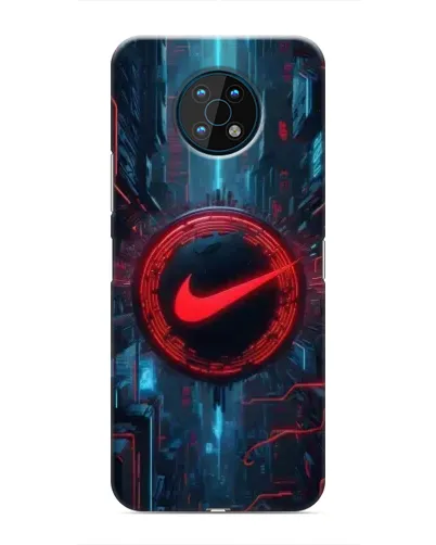 Чехол для Nokia G50 с картинкой «Техногенный стиль Nike»