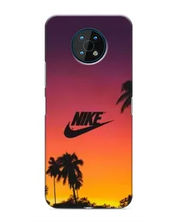 Чехол для Nokia G50 с картинкой «Nike на закате солнца»