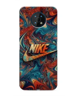 Чехол для Nokia G50 с картинкой «Nike в абстракции»