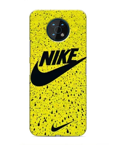 Чехол для Nokia G50 с картинкой «Желтый текстурный Nike»
