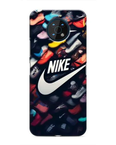 Чехол для Nokia G50 с картинкой «Коллекция кроссовок Nike»