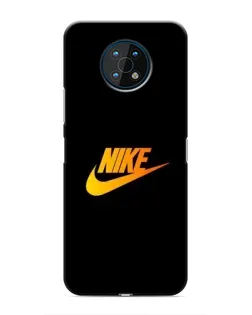 Чехол для Nokia G50 с картинкой «Золотой логотип Nike»