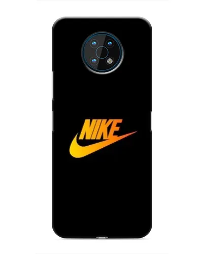 Чехол для Nokia G50 с картинкой «Золотой логотип Nike»