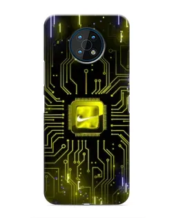 Чехол для Nokia G50 с картинкой «Nike — золотая искра»