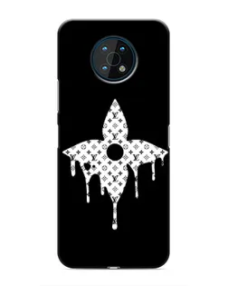 Чехол для Nokia G50 с картинкой «Цветочная монограмма»