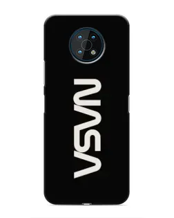 Чехол для Nokia G50 с картинкой «NASA — вертикальный логотип»