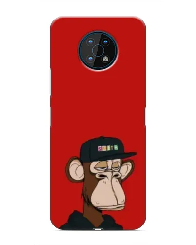 Чехол для Nokia G50 с картинкой «Bored Ape — красный фон» Чехол для Nokia G50 с картинкой «Bored Ape — красный фон»