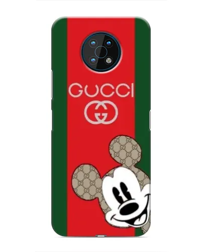 Чехол для Nokia G50 с картинкой «Gucci — полосы и Микки»
