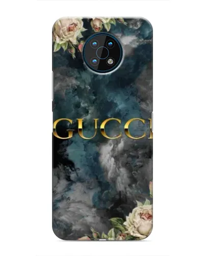 Чехол для Nokia G50 с картинкой «Абстрактные цветы Gucci»