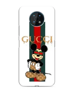 Чохол для Nokia G50 з картинкою «Міккі Маус Gucci — смуги»