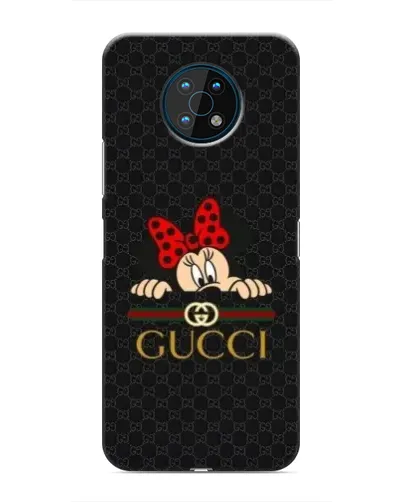 Чехол для Nokia G50 с картинкой «Минни Маус Gucci — черный»