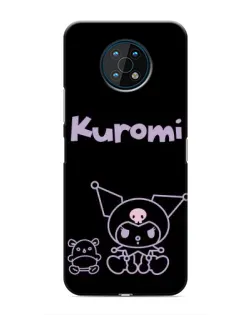 Чохол для Nokia G50 з картинкою «Kuromi — чорний мінімалізм»
