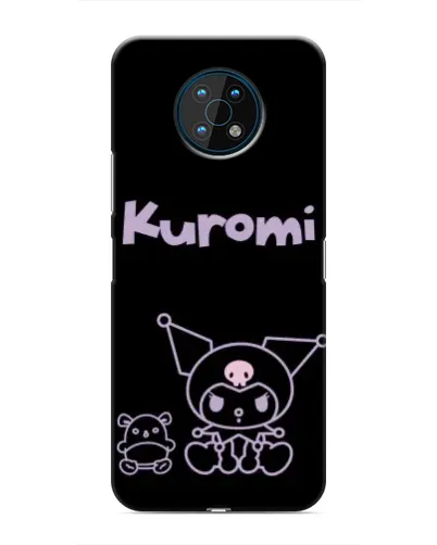 Чохол для Nokia G50 з картинкою «Kuromi — чорний мінімалізм»