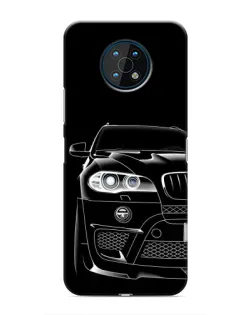 Чехол для Nokia G50 с картинкой «Темный силуэт BMW»