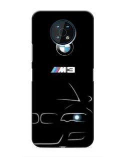 Чехол для Nokia G50 с картинкой «Минималистичный принт BMW M3»