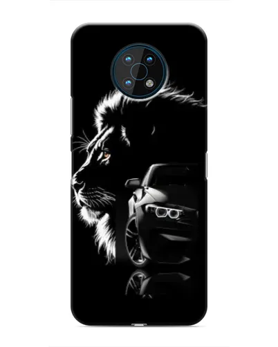 Чехол для Nokia G50 с картинкой «BMW и лев» Чехол для Nokia G50 с картинкой «BMW и лев»