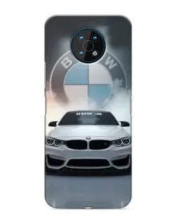 Чехол для Nokia G50 с картинкой «BMW в белом дыму»