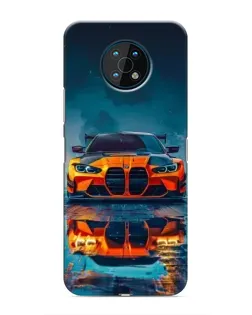 Чехол для Nokia G50 с картинкой «BMW — золотая эмблема»