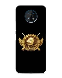 Чехол для Nokia G50 с картинкой «PUBG — оранжевый градиент»