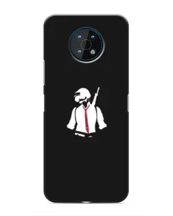Чехол для Nokia G50 с картинкой «PUBG — силуэт воина»