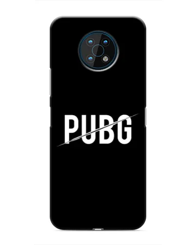 Чехол для Nokia G50 с картинкой «PUBG — белый логотип»