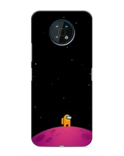 Чехол для Nokia G50 с картинкой «Одинокий герой на планете»