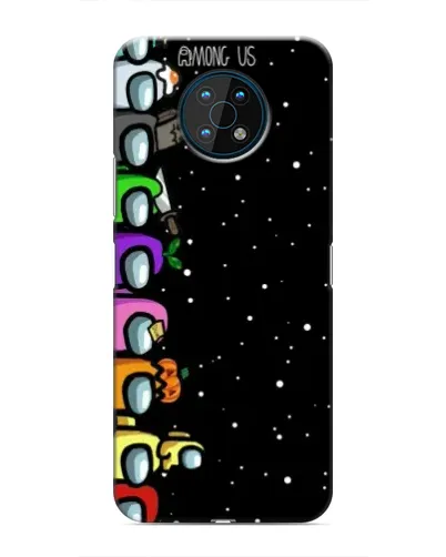 Чехол для Nokia G50 с картинкой «Команда Among Us»