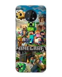 Чехол для Nokia G50 с картинкой «Замок Minecraft»
