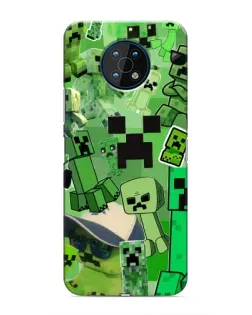 Чехол для Nokia G50 с картинкой «Криперы Minecraft»