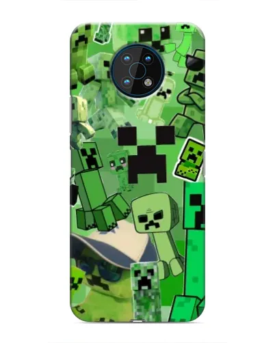 Чехол для Nokia G50 с картинкой «Криперы Minecraft»