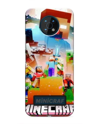 Чехол для Nokia G50 с картинкой «Minecraft герои игры»