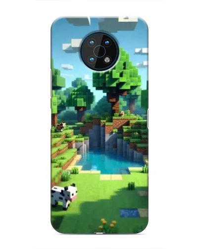 Чехол для Nokia G50 с картинкой «Minecraft летний день»