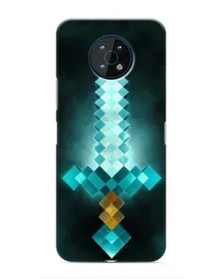 Чехол для Nokia G50 с картинкой «Алмазный меч неон»