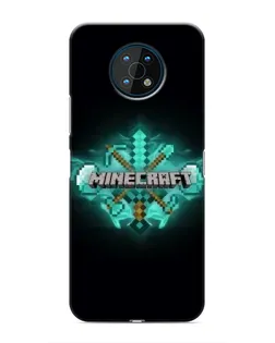 Чехол для Nokia G50 с картинкой «Minecraft Diamond лого»
