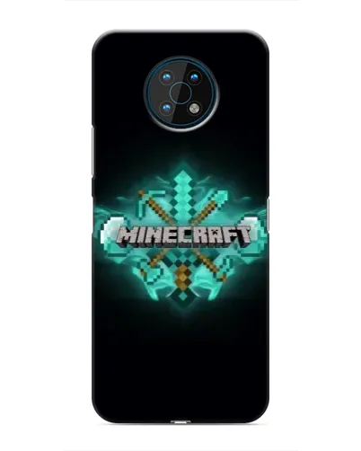 Чехол для Nokia G50 с картинкой «Minecraft Diamond лого»