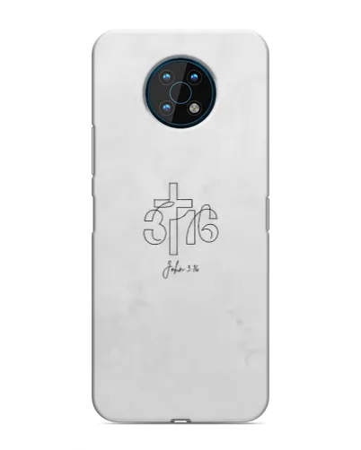 Чехол для Nokia G50 с картинкой «Иоанна 3:16 Крест»