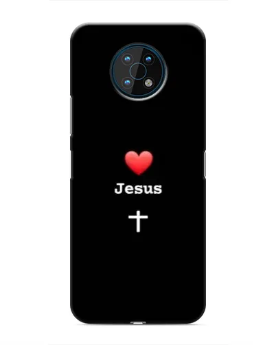 Чехол для Nokia G50 с картинкой «Сердце - Jesus»