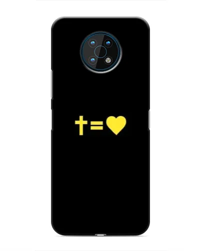 Чехол для Nokia G50 с картинкой «Сердце и Крест»