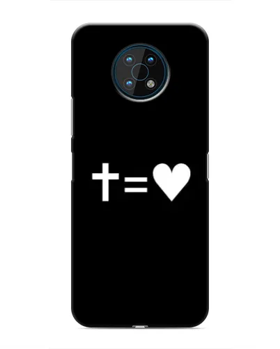 Чехол для Nokia G50 с картинкой «Крест и Сердце»