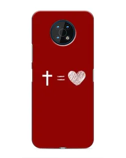 Чехол для Nokia G50 с картинкой «Уравнение любви» Чехол для Nokia G50 с картинкой «Уравнение любви»