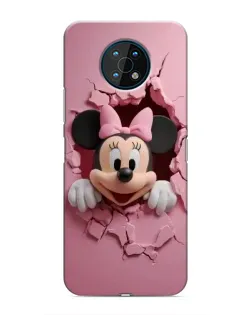 Чохол для Nokia G50 з картинкою «Мінні крізь стіну»