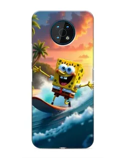 Чехол для Nokia G50 с картинкой «Губка Боб серфингист»