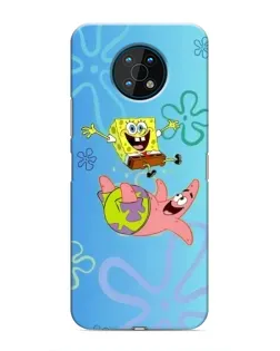 Чехол для Nokia G50 с картинкой «Спанч Боб и Патрик»